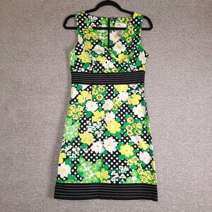 DBY Ltd. Summer Floral Polka Dot Dress Size 8